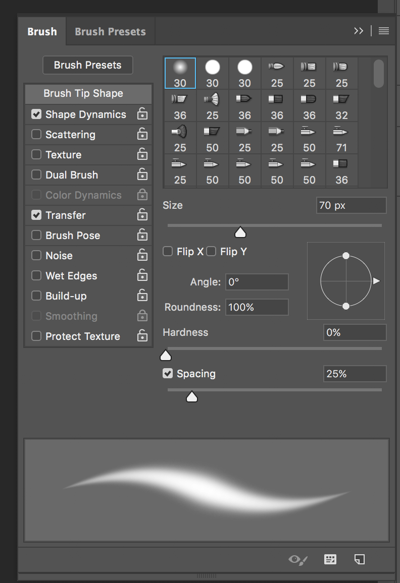 Brush is different from the one I selected in Brus Adobe